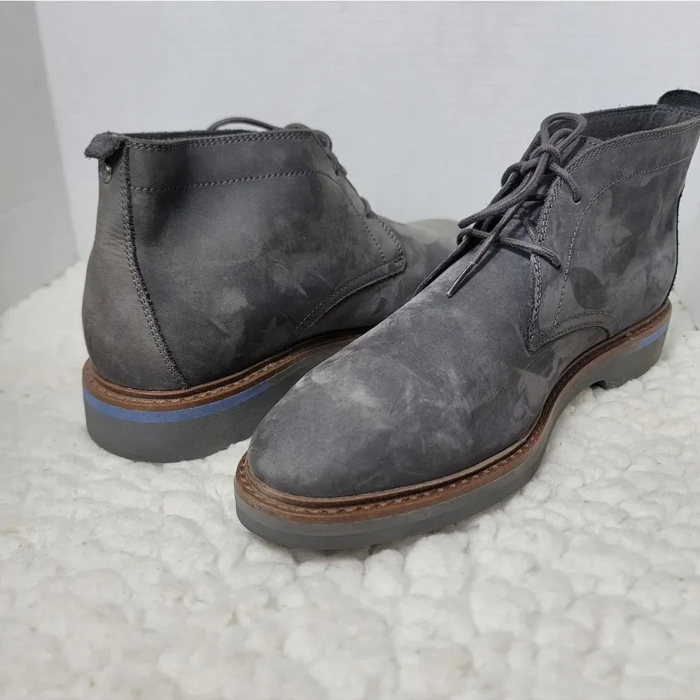 Cole Haan Grand 360 Grey Suede Chukka Boots Men’s 10M Lace Up Ankle Shoes C34159